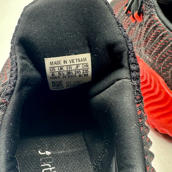 Adidas Alphabounce Instinct Running Shoes size 6 RED & BLACK - Picture 5 of 8